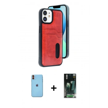 MARSİLYAN™- iPhone 11 Kılıf Yörünge Işık Serisi - Şeffaf 360 Full Body Arka Koruyucu + Neon Fosforlu Kamera Lens - TU
