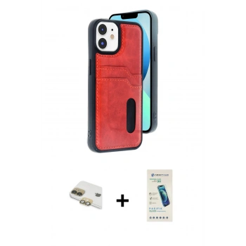MARSİLYAN™- iPhone 11 Kılıf Yörünge Işık Serisi - Şeffaf Pasifik Cam Ekran Koruyucu + Pers Alüminyum Kamera Lens - GD
