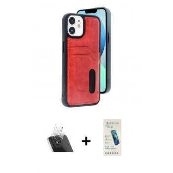 MARSİLYAN™- iPhone 11 Kılıf Yörünge Işık Serisi - Şeffaf Pasifik Cam Ekran Koruyucu + Kamera Lens Koruma Cam - SF