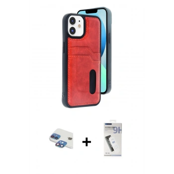 MARSİLYAN™- iPhone 11 Kılıf Yörünge Işık Serisi - Şeffaf Uv Polymer Nano Ekran Koruyucu + Pers Alüminyum Kamera Lens - GI