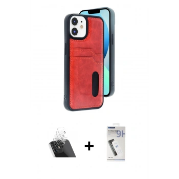 MARSİLYAN™- iPhone 11 Kılıf Yörünge Işık Serisi - Şeffaf Uv Polymer Nano Ekran Koruyucu + Kamera Lens Koruma Cam - SF