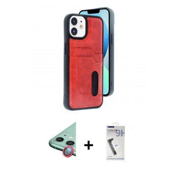 MARSİLYAN™- iPhone 11 Kılıf Yörünge Işık Serisi - Şeffaf Uv Polymer Nano Ekran Koruyucu + Raze Metal Kamera Lens - KI