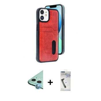 MARSİLYAN™- iPhone 11 Kılıf Yörünge Işık Serisi - Şeffaf Uv Polymer Nano Ekran Koruyucu + Raze Metal Kamera Lens - MI