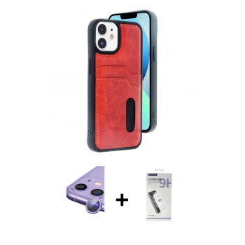 MARSİLYAN™- iPhone 11 Kılıf Yörünge Işık Serisi - Şeffaf Uv Polymer Nano Ekran Koruyucu + Raze Metal Kamera Lens - MR
