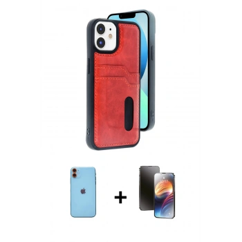 MARSİLYAN™- iPhone 11 Kılıf Yörünge Işık Serisi - Siyah 3D Antistatik Mat Seramik Nano Ekran Koruyucu + Neon Fosforlu Kamera Lens - TU