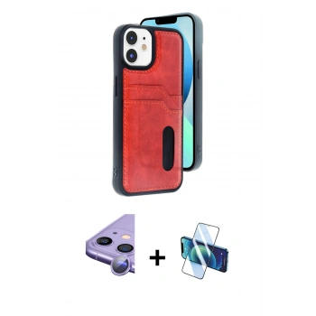 MARSİLYAN™- iPhone 11 Kılıf Yörünge Işık Serisi - Siyah 3D Antistatik Seramik Nano Ekran Koruyucu + Raze Metal Kamera Lens - MR