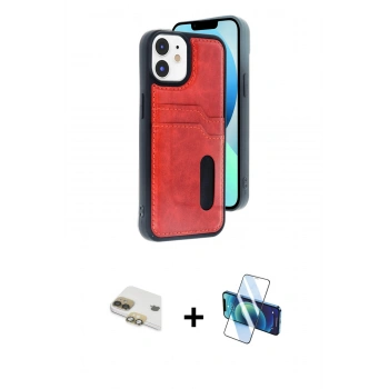 MARSİLYAN™- iPhone 11 Kılıf Yörünge Işık Serisi - Siyah 3D Antistatik Seramik Nano Ekran Koruyucu + Pers Alüminyum Kamera Lens - GD