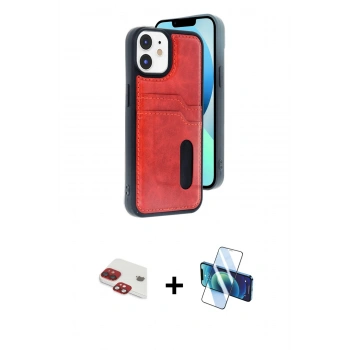 MARSİLYAN™- iPhone 11 Kılıf Yörünge Işık Serisi - Siyah 3D Antistatik Seramik Nano Ekran Koruyucu + Pers Alüminyum Kamera Lens - KI