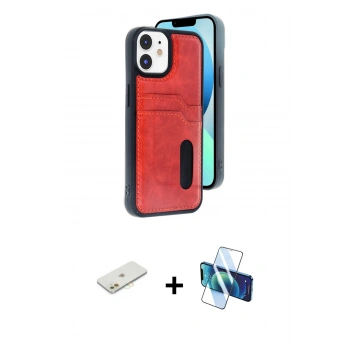 MARSİLYAN™- iPhone 11 Kılıf Yörünge Işık Serisi - Siyah 3D Antistatik Seramik Nano Ekran Koruyucu + Renkli Kamera Lens Koruma Cam - TU
