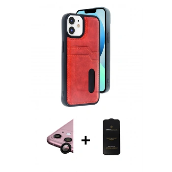 MARSİLYAN™- iPhone 11 Kılıf Yörünge Işık Serisi - Siyah 6D Antistatik Mat Seramik Hayalet Nano Ekran Koruyucu + Raze Metal Kamera Lens - SH