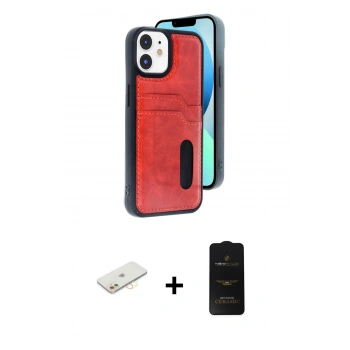 MARSİLYAN™- iPhone 11 Kılıf Yörünge Işık Serisi - Siyah 6D Antistatik Mat Seramik Hayalet Nano Ekran Koruyucu + Renkli Kamera Lens Koruma Cam - SI