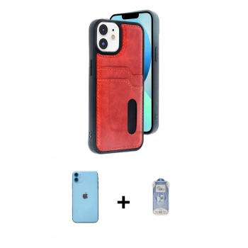 MARSİLYAN™- iPhone 11 Kılıf Yörünge Işık Serisi - Siyah Joko Magic 5D Cam + Neon Fosforlu Kamera Lens - MI