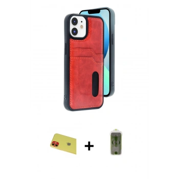 MARSİLYAN™- iPhone 11 Kılıf Yörünge Işık Serisi - Siyah Joko Magic 5D Hayalet Cam + Rainbow Kamera Lens Koruma Cam - KI
