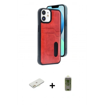 MARSİLYAN™- iPhone 11 Kılıf Yörünge Işık Serisi - Siyah Joko Magic 5D Hayalet Cam + Renkli Kamera Lens Koruma Cam - TU