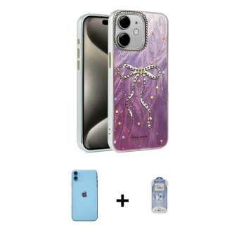 MARSİLYAN™- iPhone 11 Kılıf Zirve Modern Prime - Siyah Joko Magic 5D Cam + Neon Fosforlu Kamera Lens - MI