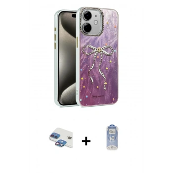 MARSİLYAN™- iPhone 11 Kılıf Zirve Modern Prime - Siyah Joko Magic 5D Cam + Pers Alüminyum Kamera Lens - GI