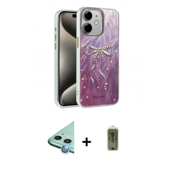 MARSİLYAN™- iPhone 11 Kılıf Zirve Modern Prime - Siyah Joko Magic 5D Hayalet Cam + Raze Metal Kamera Lens - MI