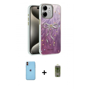 MARSİLYAN™- iPhone 11 Kılıf Zirve Modern Prime - Siyah Joko Magic 5D Hayalet Cam + Neon Fosforlu Kamera Lens - TU