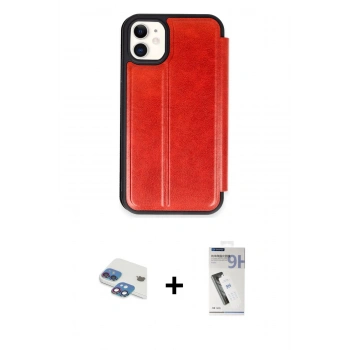 MARSİLYAN™- iPhone 11 Kılıf Zirve Yansıma Serisi - Şeffaf Uv Polymer Nano Ekran Koruyucu + Pers Alüminyum Kamera Lens - GI