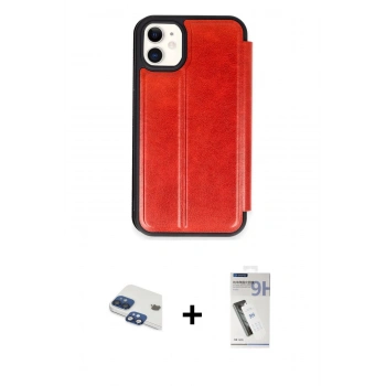 MARSİLYAN™- iPhone 11 Kılıf Zirve Yansıma Serisi - Şeffaf Uv Polymer Nano Ekran Koruyucu + Pers Alüminyum Kamera Lens - LT