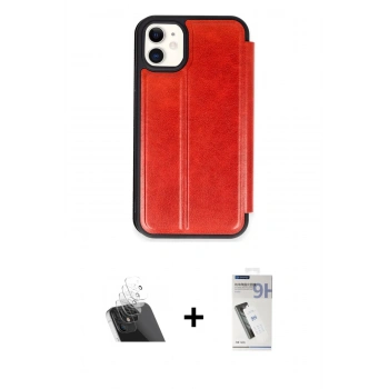 MARSİLYAN™- iPhone 11 Kılıf Zirve Yansıma Serisi - Şeffaf Uv Polymer Nano Ekran Koruyucu + Kamera Lens Koruma Cam - SF