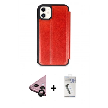 MARSİLYAN™- iPhone 11 Kılıf Zirve Yansıma Serisi - Şeffaf Uv Polymer Nano Ekran Koruyucu + Raze Metal Kamera Lens - SH