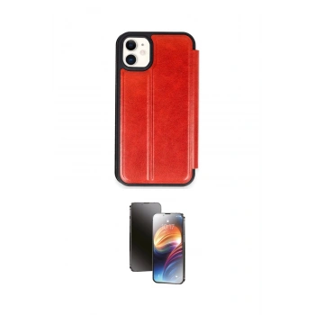 MARSİLYAN™- iPhone 11 Kılıf Zirve Yansıma Serisi - Siyah 3D Antistatik Mat Seramik Nano Ekran Koruyucu