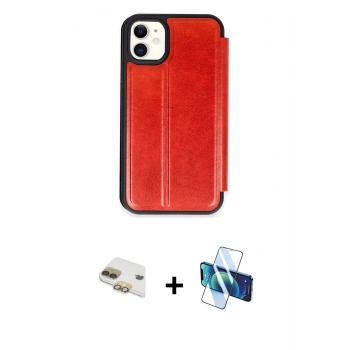 MARSİLYAN™- iPhone 11 Kılıf Zirve Yansıma Serisi - Siyah 3D Antistatik Seramik Nano Ekran Koruyucu + Pers Alüminyum Kamera Lens - GD