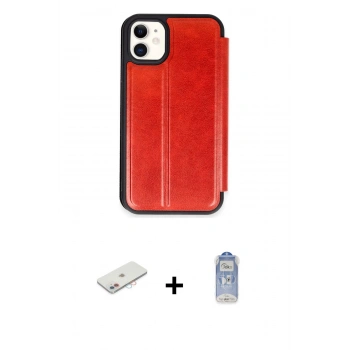 MARSİLYAN™- iPhone 11 Kılıf Zirve Yansıma Serisi - Siyah Joko Magic 5D Cam + Renkli Kamera Lens Koruma Cam - PE