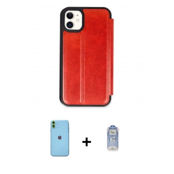 MARSİLYAN™- iPhone 11 Kılıf Zirve Yansıma Serisi - Siyah Joko Magic 5D Cam + Neon Fosforlu Kamera Lens - YL
