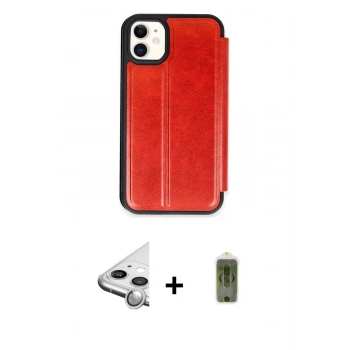 MARSİLYAN™- iPhone 11 Kılıf Zirve Yansıma Serisi - Siyah Joko Magic 5D Hayalet Cam + Raze Metal Kamera Lens - GS
