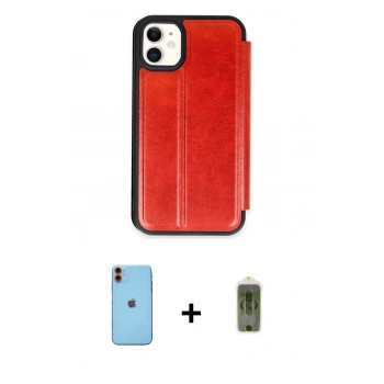 MARSİLYAN™- iPhone 11 Kılıf Zirve Yansıma Serisi - Siyah Joko Magic 5D Hayalet Cam + Neon Fosforlu Kamera Lens - TU