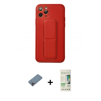 MARSİLYAN™- iPhone 11 Pro Kılıf Akış Doku - Siyah 20D Premium Cam Ekran Koruyucu + Shine Kamera Lens Koruma Cam - GI