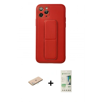 MARSİLYAN™- iPhone 11 Pro Kılıf Akış Doku - Siyah 20D Premium Cam Ekran Koruyucu + Renkli Kamera Lens Koruma Cam - MI