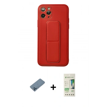 MARSİLYAN™- iPhone 11 Pro Kılıf Akış Doku - Siyah 20D Premium Cam Ekran Koruyucu + Shine Kamera Lens Koruma Cam - MI