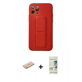 MARSİLYAN™- iPhone 11 Pro Kılıf Akış Doku - Siyah 20D Premium Cam Ekran Koruyucu + Renkli Kamera Lens Koruma Cam - SI