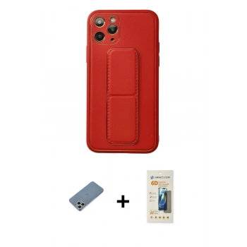 MARSİLYAN™- iPhone 11 Pro Kılıf Akış Doku - Siyah 6D Mat Seramik Hayalet Nano Ekran Koruyucu + Shine Kamera Lens Koruma Cam - GS