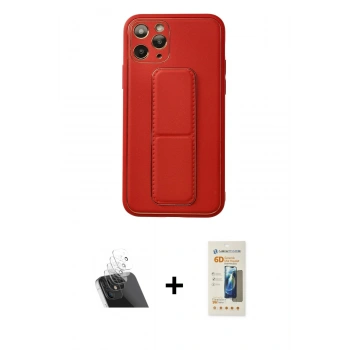 MARSİLYAN™- iPhone 11 Pro Kılıf Akış Doku - Siyah 6D Mat Seramik Hayalet Nano Ekran Koruyucu + Kamera Lens Koruma Cam - SF