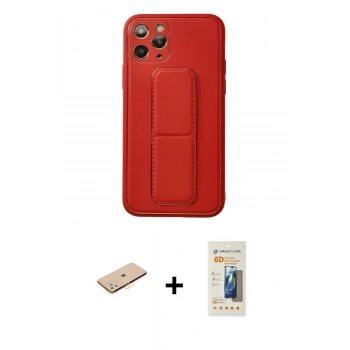 MARSİLYAN™- iPhone 11 Pro Kılıf Akış Doku - Siyah 6D Mat Seramik Hayalet Nano Ekran Koruyucu + Renkli Kamera Lens Koruma Cam - SI
