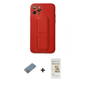 MARSİLYAN™- iPhone 11 Pro Kılıf Akış Doku - Siyah Mat Seramik Nano Ekran Koruyucu + Shine Kamera Lens Koruma Cam - GS