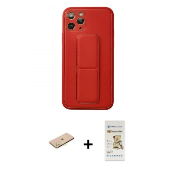 MARSİLYAN™- iPhone 11 Pro Kılıf Akış Doku - Siyah Mat Seramik Nano Ekran Koruyucu + Renkli Kamera Lens Koruma Cam - SI