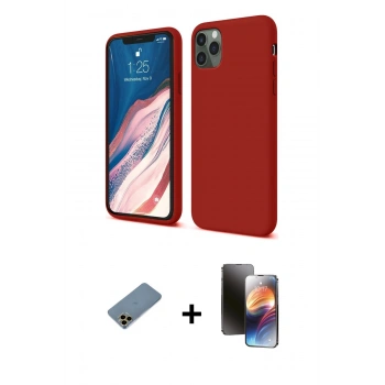 MARSİLYAN™- iPhone 11 Pro Kılıf Kozmos Yansıma Özel Seri - Siyah 3D Antistatik Mat Seramik Nano Ekran Koruyucu + Shine Kamera Lens Koruma Cam - GD