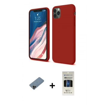 MARSİLYAN™- iPhone 11 Pro Kılıf Kozmos Yansıma Özel Seri - Siyah 5D Hayalet Cam Ekran Koruyucu + Shine Kamera Lens Koruma Cam - SH