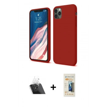 MARSİLYAN™- iPhone 11 Pro Kılıf Kozmos Yansıma Özel Seri - Siyah 6D Mat Seramik Hayalet Nano Ekran Koruyucu + Kamera Lens Koruma Cam - SF