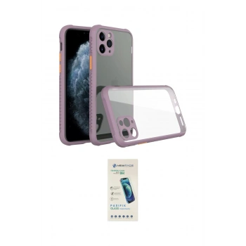 MARSİLYAN™- iPhone 11 Pro Kılıf Nova Asil Özel Seri - Şeffaf Pasifik Cam Ekran Koruyucu