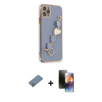 MARSİLYAN™- iPhone 11 Pro Kılıf Nova Işık Prime - Siyah 3D Antistatik Mat Seramik Nano Ekran Koruyucu + Shine Kamera Lens Koruma Cam - GS