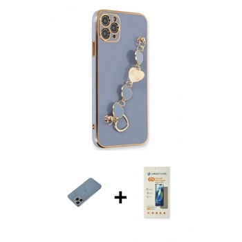 MARSİLYAN™- iPhone 11 Pro Kılıf Nova Işık Prime - Siyah 6D Mat Seramik Hayalet Nano Ekran Koruyucu + Shine Kamera Lens Koruma Cam - GI