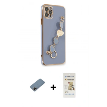 MARSİLYAN™- iPhone 11 Pro Kılıf Nova Işık Prime - Siyah Mat Seramik Nano Ekran Koruyucu + Shine Kamera Lens Koruma Cam - GI
