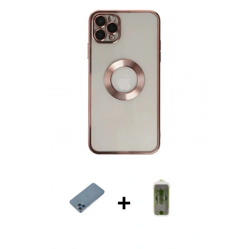 MARSİLYAN™- iPhone 11 Pro Kılıf Pusula Form - Siyah Joko Magic 5D Hayalet Cam + Shine Kamera Lens Koruma Cam - MI