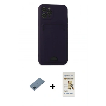 MARSİLYAN™- iPhone 11 Pro Kılıf Vadi Çizgi Prime - Siyah Mat Seramik Nano Ekran Koruyucu + Shine Kamera Lens Koruma Cam - MI